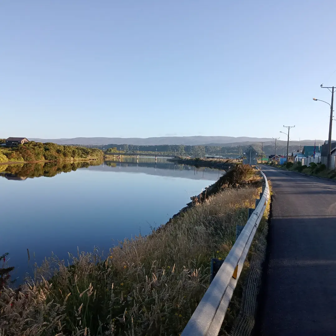 Camino al parque nacional chiloe 